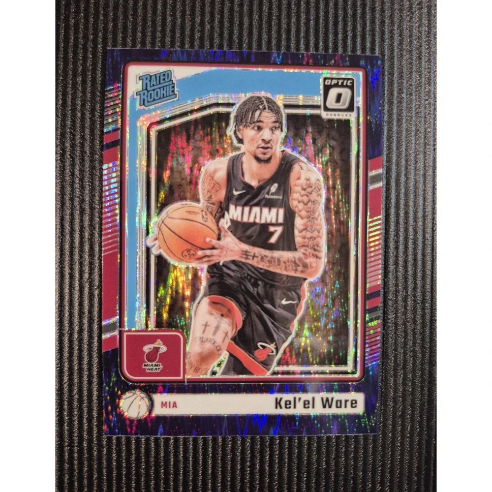 2024 Donruss Optic Kel'el Ware #280 Rated Rookie Purple Shock Prizm (RC) Heat